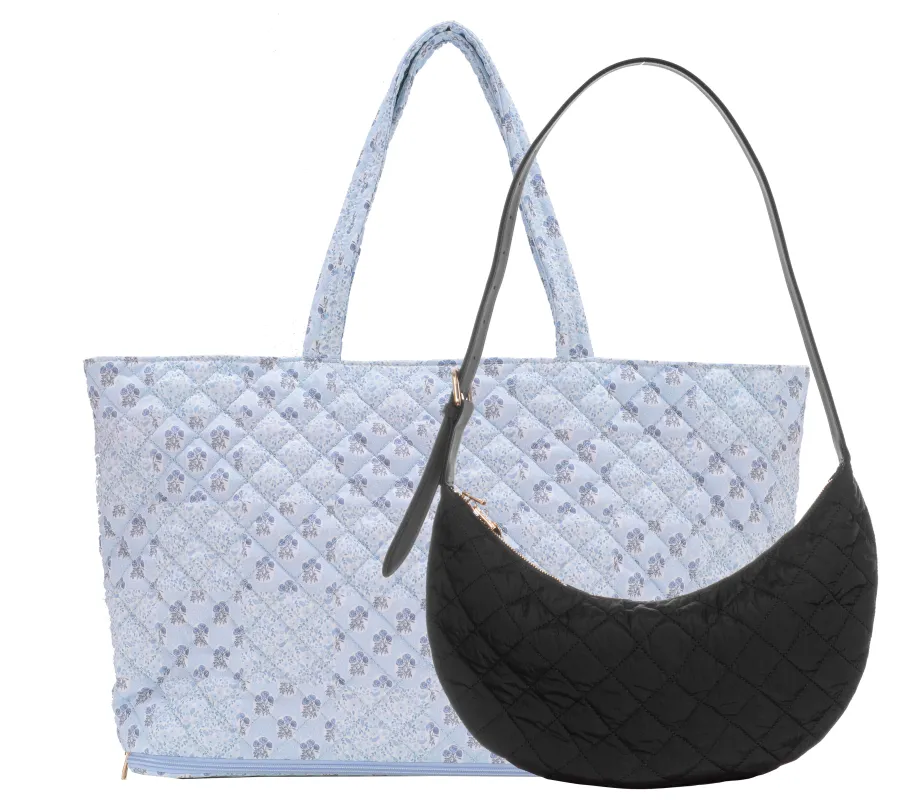 Expandable Tote and Slouchy Crossbody Bundle sold by ELA