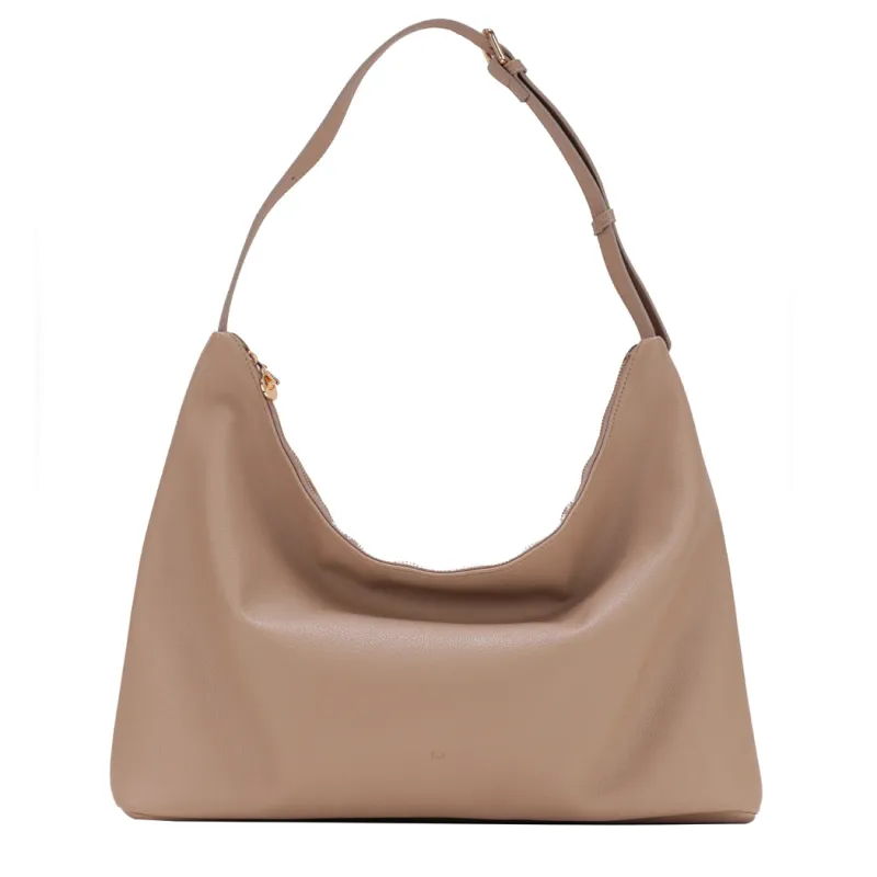 Triangle Bag – Taupe Pebble made by ELA