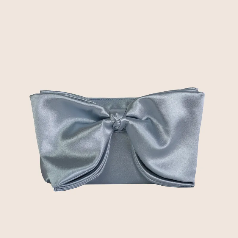 ela x Jillian Harris - Bow Clutch - Blue made by ELA