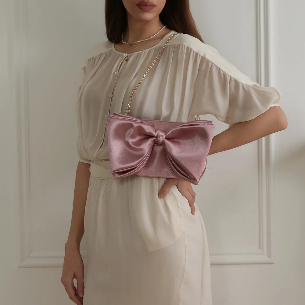 ela x Jillian Harris - Bow Clutch - Pink sold by ELA product image thumbnail 5