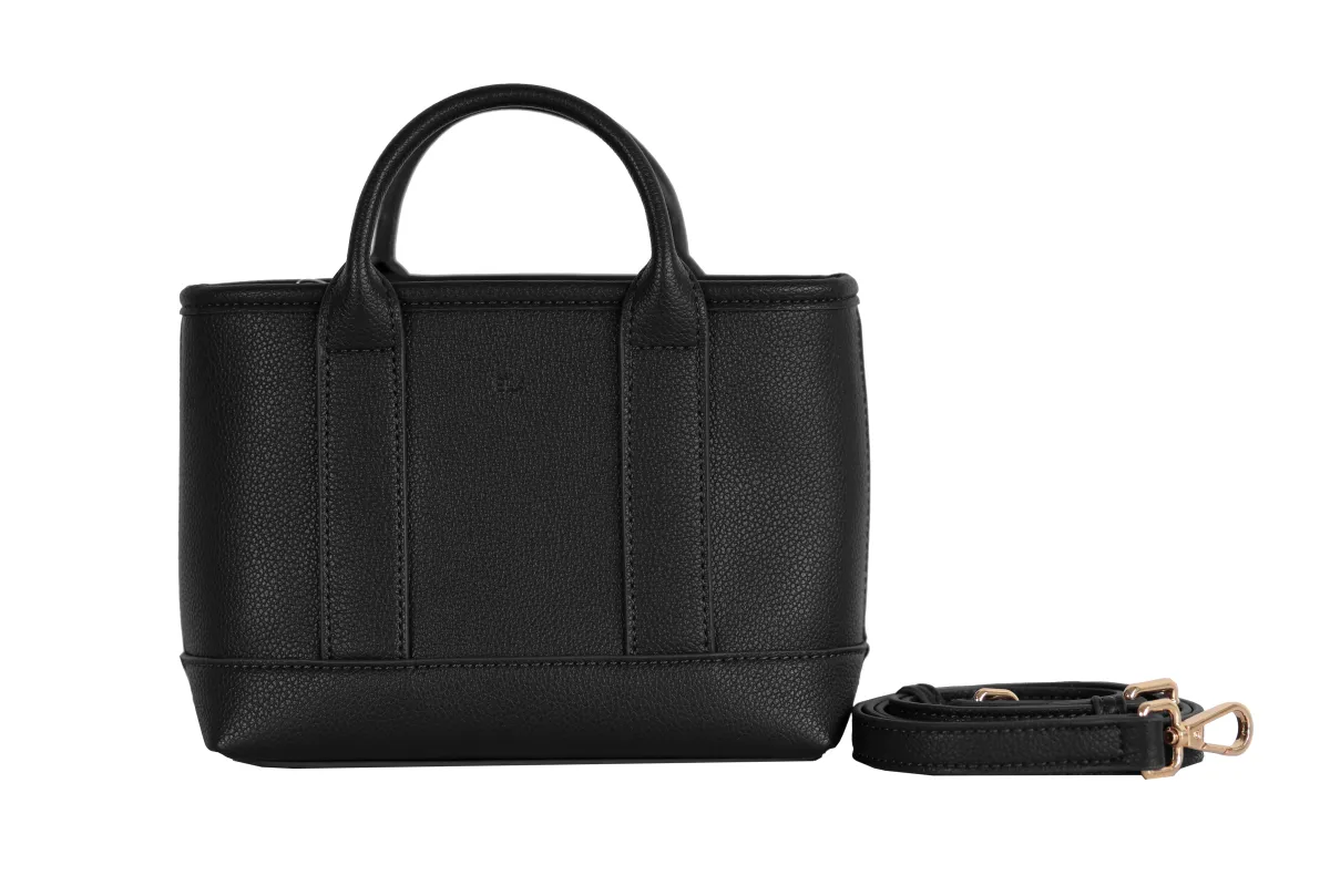 Mini Tote - Black Pebble made by ELA