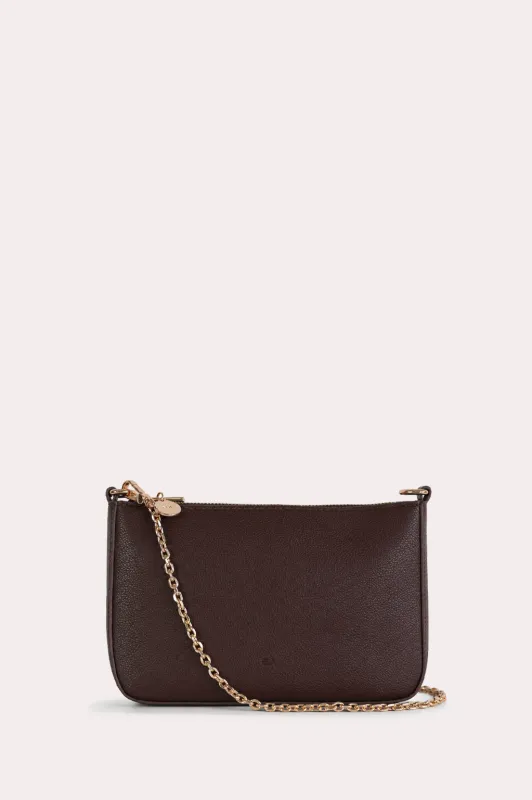 Charlotte Bag - Chocolate Brown Pebble made by ELA
