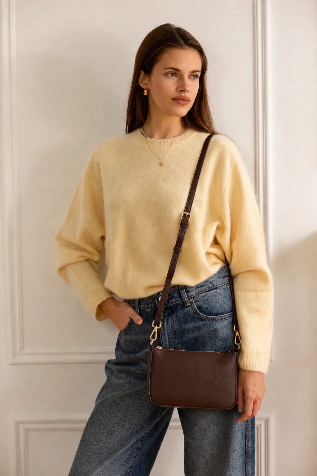 Charlotte Bag - Chocolate Brown Pebble sold by ELA product image thumbnail 3
