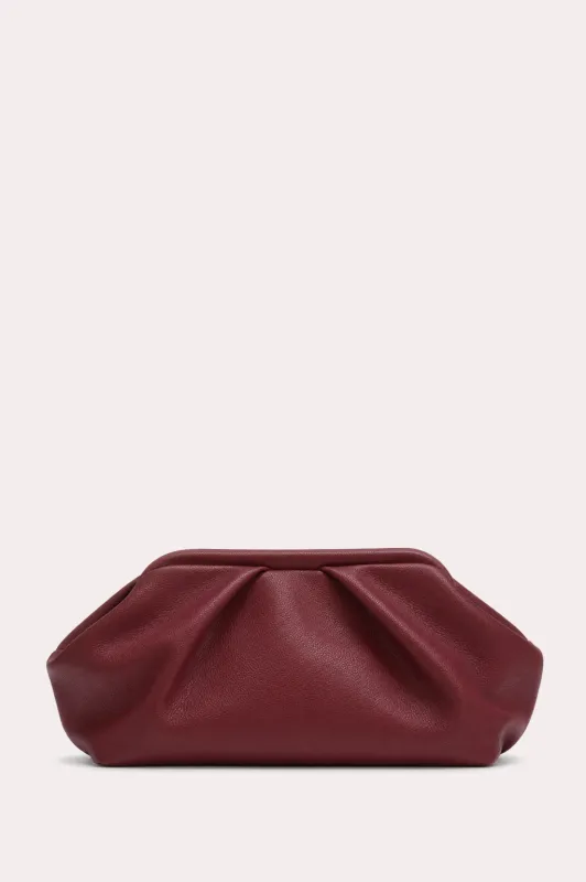 Frame Clutch – Burgundy Pebble made by ELA