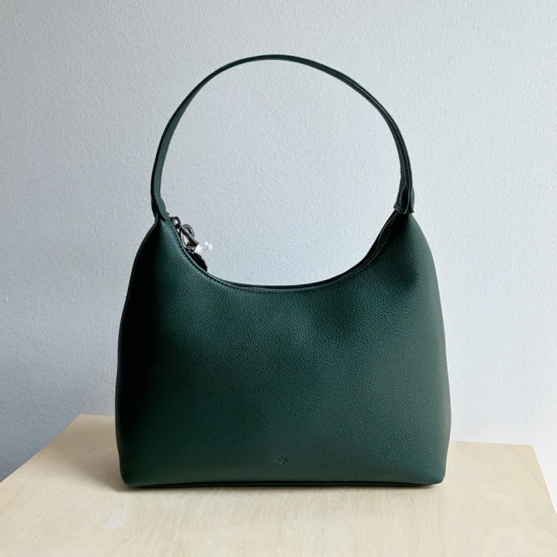 Marlo Bag - Dark Green Pebble Sample Sale sold by ELA
