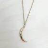 Crescent Moon with Cable Chain Necklace - SAMPLE SALE sold by ELA
