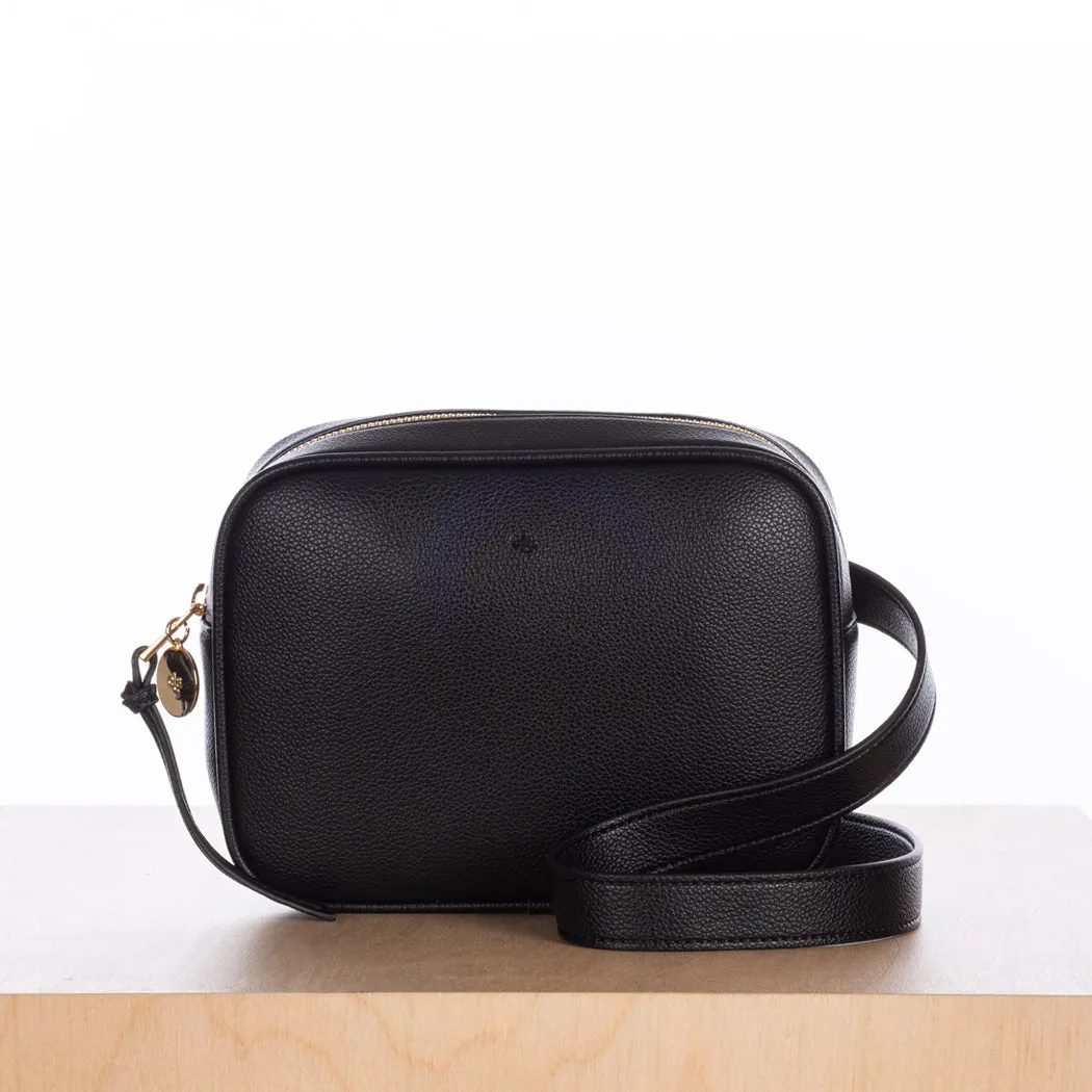Belt Bag – Black Pebble with Gold Hardware sold by ELA