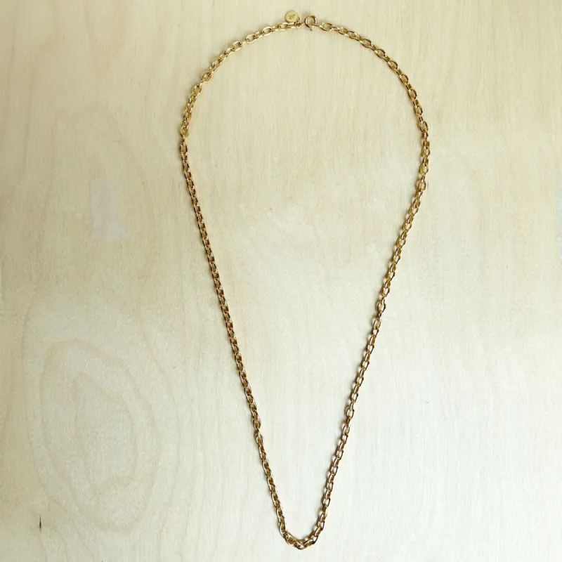 Long and oversized cable link necklace - Sample Sale sold by ELA