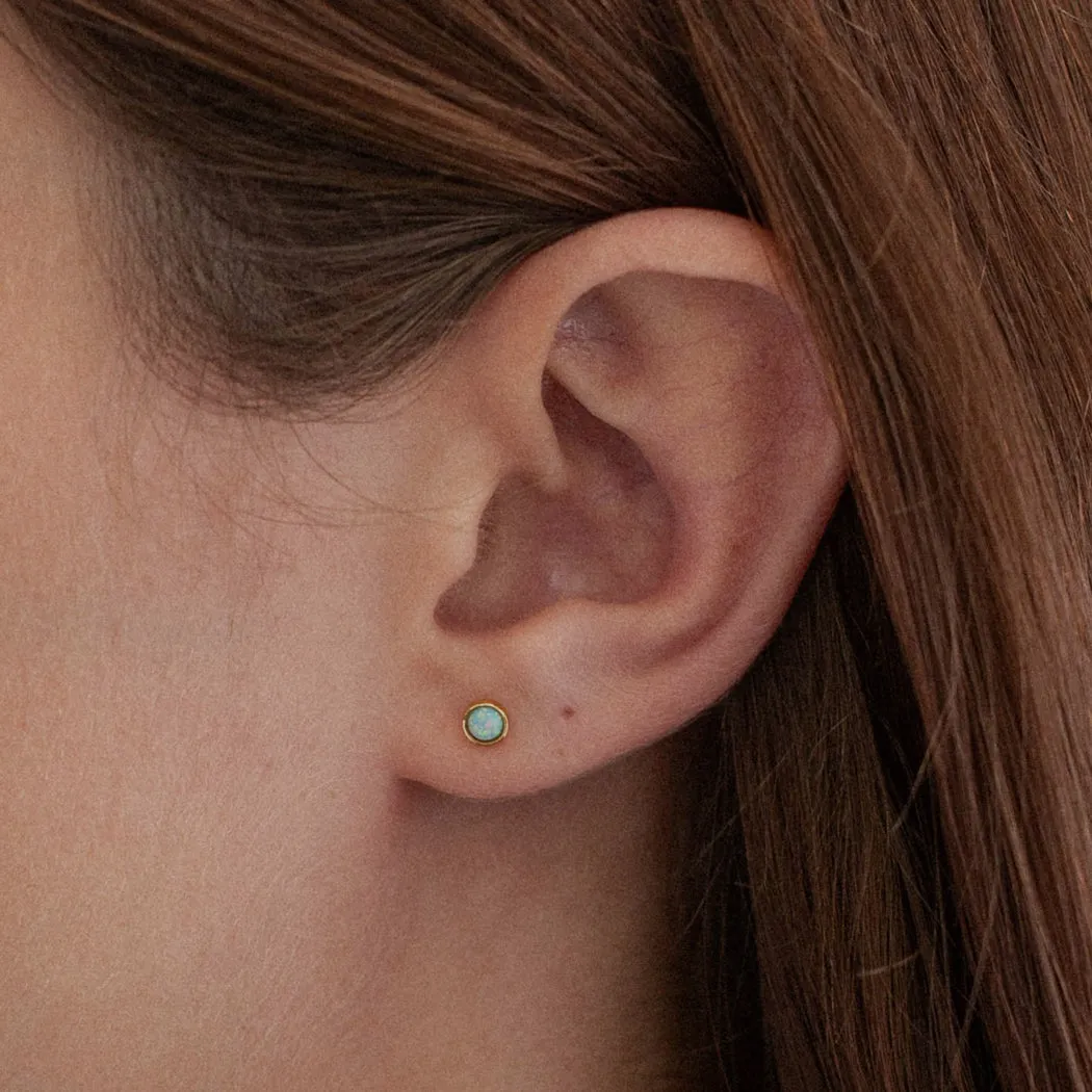 Mini Opal Stud Earrings sold by ELA product image thumbnail 2