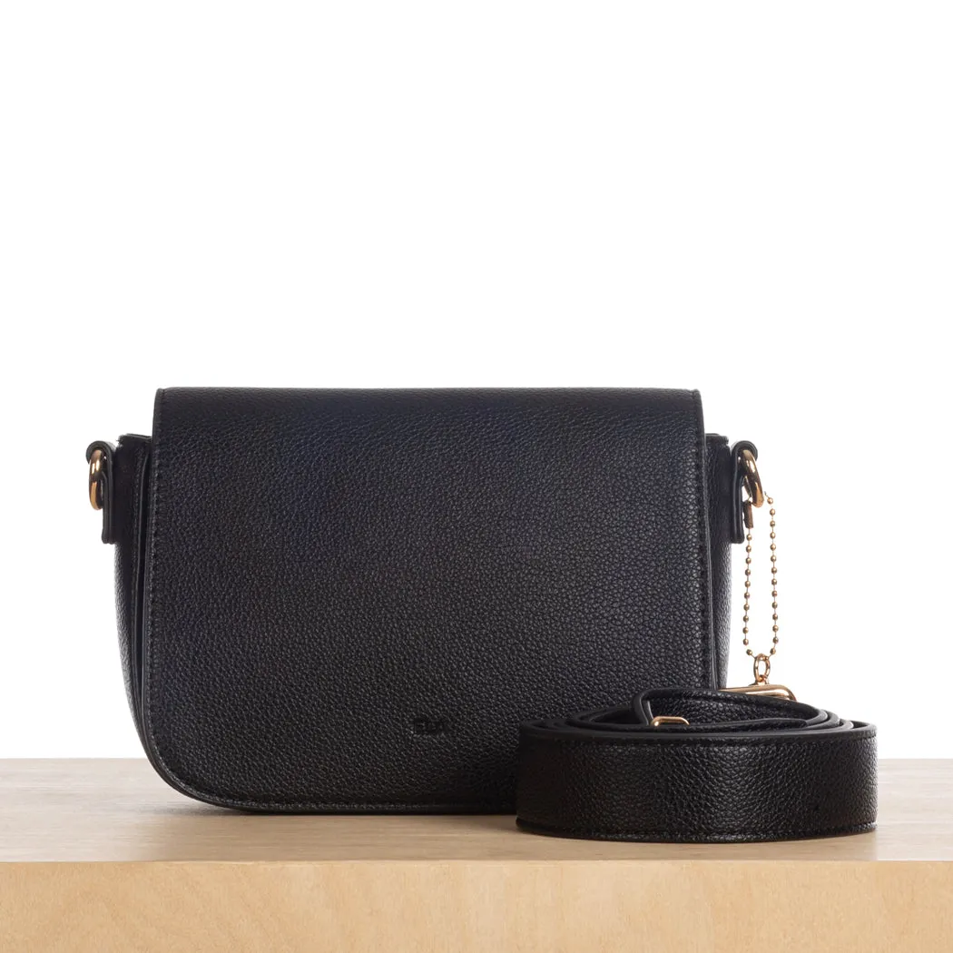Compact Satchel - Black Pebble sold by ELA