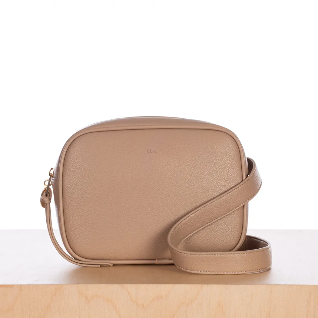Belt Bag – Beige Pebble with Gold Hardware sold by ELA
