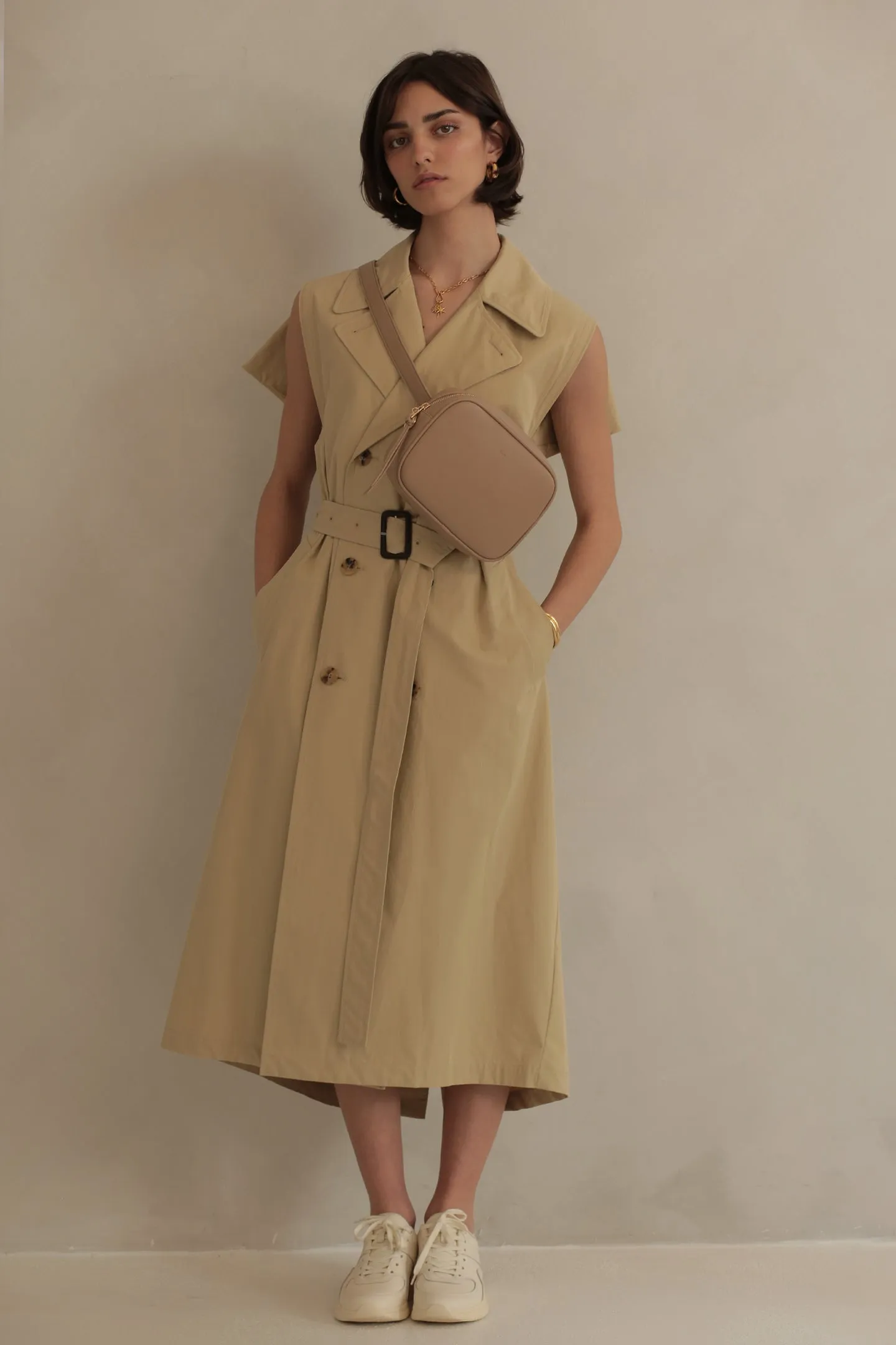 Belt Bag – Beige Pebble with Gold Hardware sold by ELA product image thumbnail 2