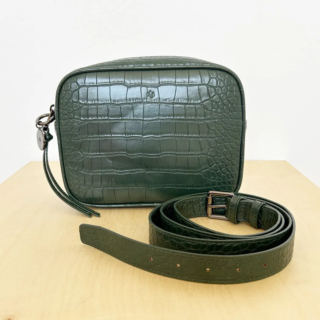 Belt Bag – Forest Green Croc - L/XL Sample Sale sold by ELA
