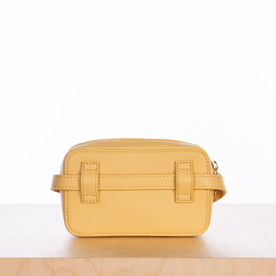 Micro Belt Bag – Yellow Pebble with Gold Hardware sold by ELA product image thumbnail 3