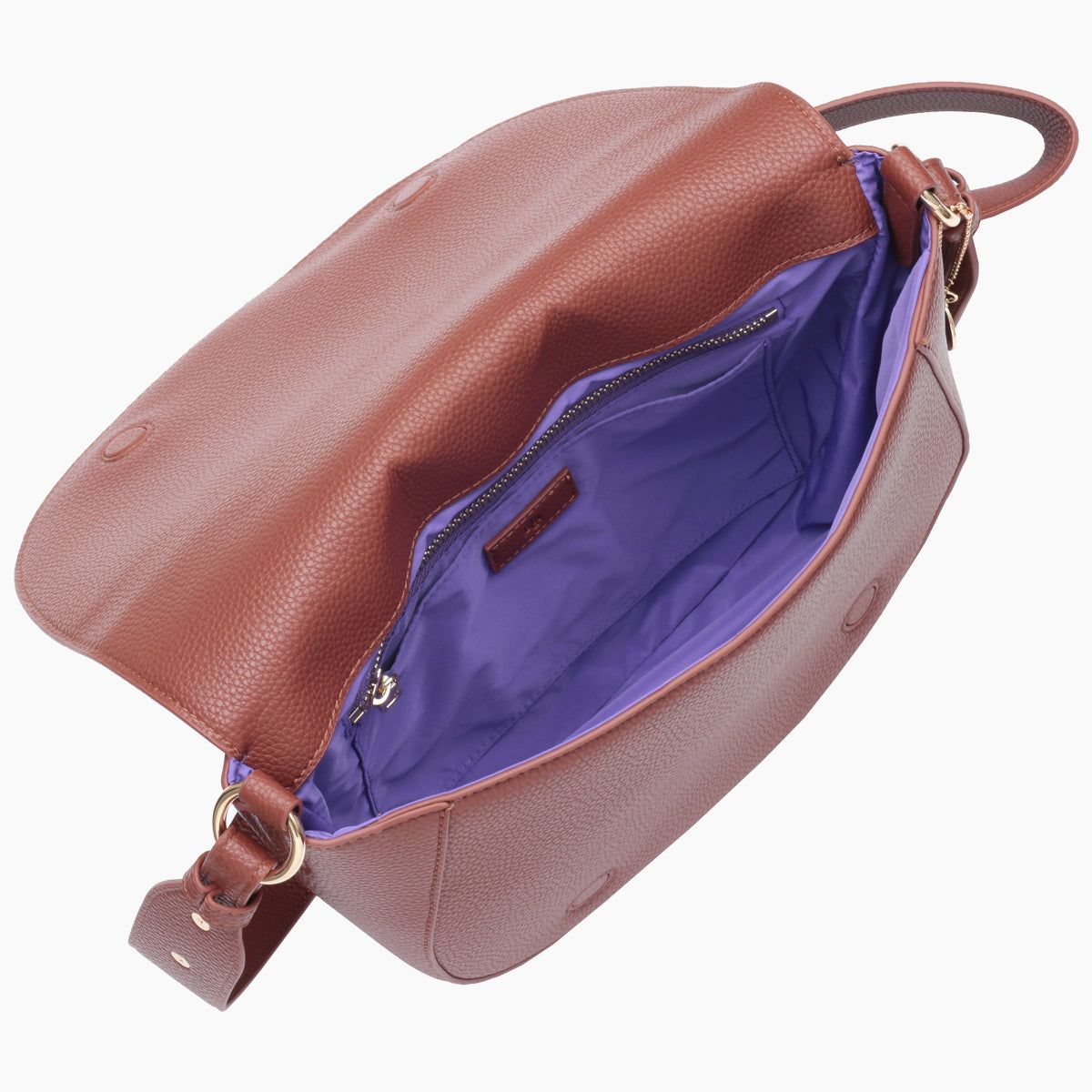 Saddle Bag - Walnut Pebble (Brick Pebble) sold by ELA product image thumbnail 4