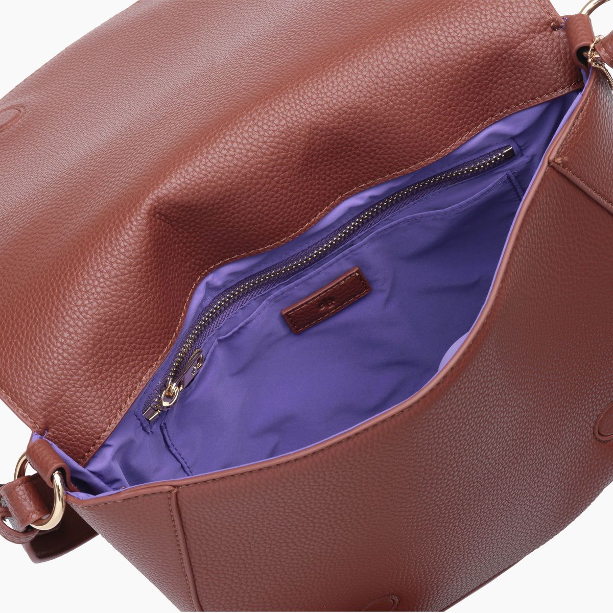 Saddle Bag - Walnut Pebble (Brick Pebble) sold by ELA product image thumbnail 5