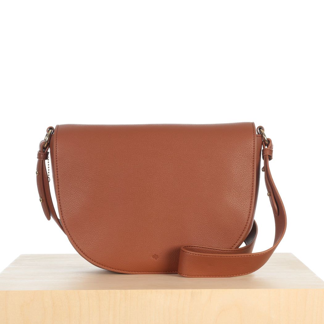 Saddle Bag - Walnut Pebble (Brick Pebble) sold by ELA