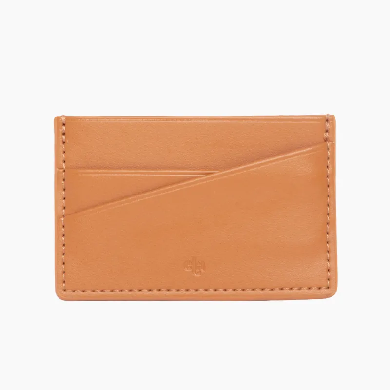 Apple Leather Card Holder - Tan sold by ELA