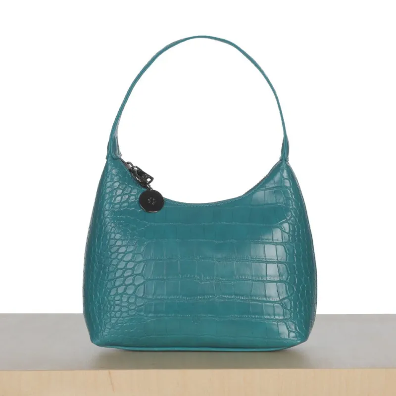 Free Mini Marlo - Teal Croc Effect made by ELA