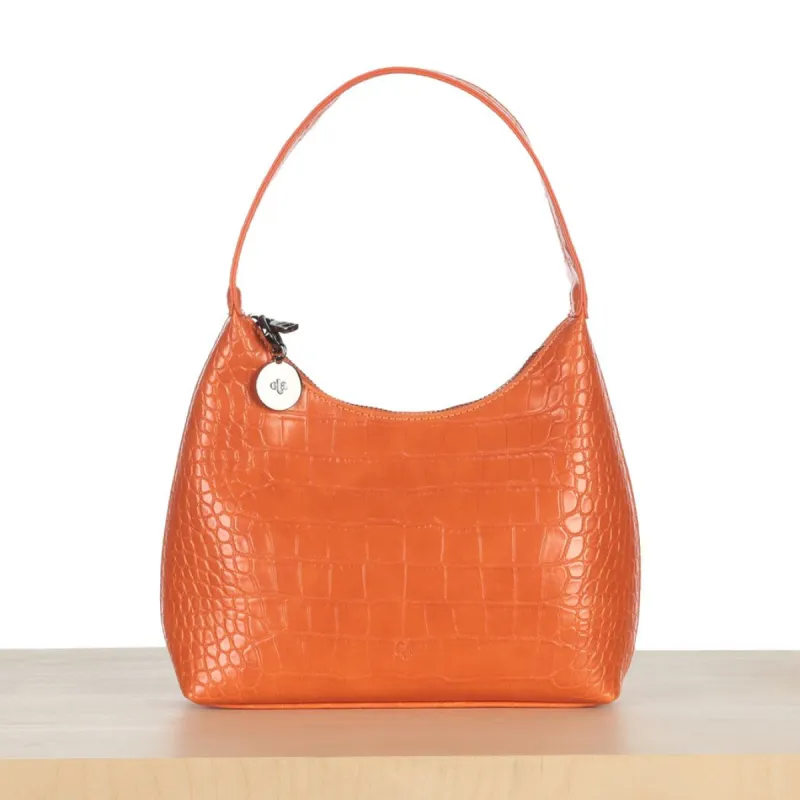 Free Mini Marlo - Orange Croc Effect made by ELA