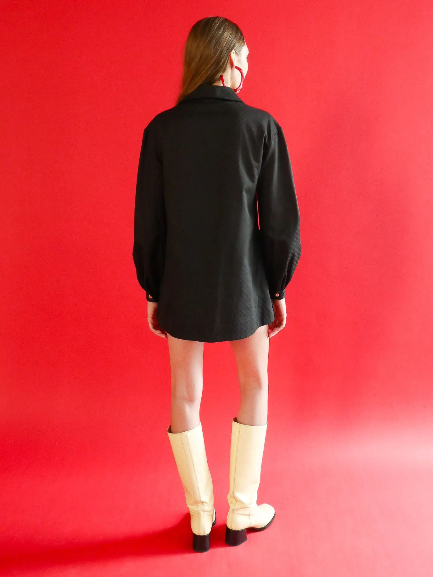 Esme Tunic in Black Polka Dot Cotton sold by Anna Valentina product image thumbnail 4