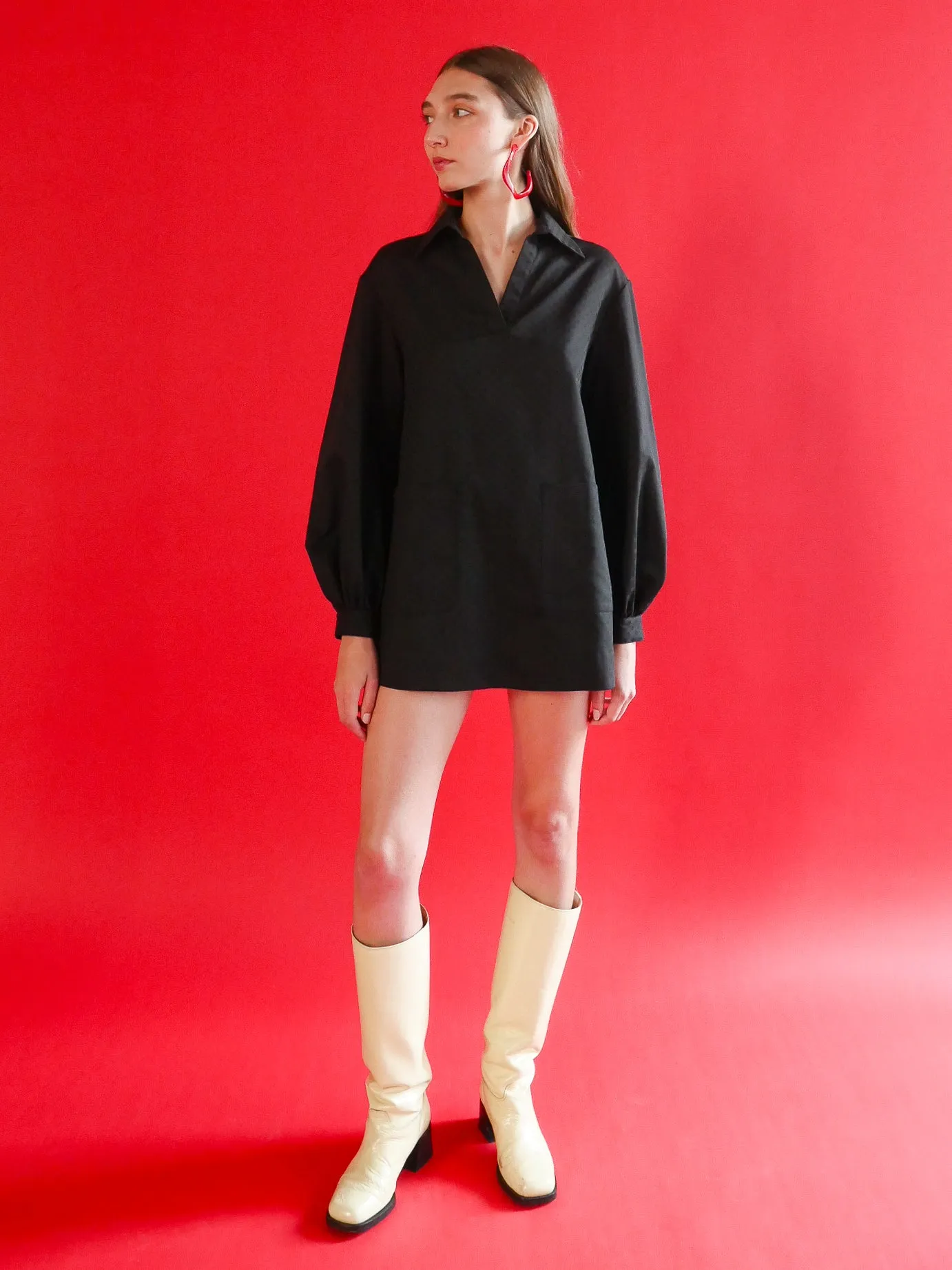 Esme Tunic in Black Polka Dot Cotton sold by Anna Valentina product image thumbnail 3