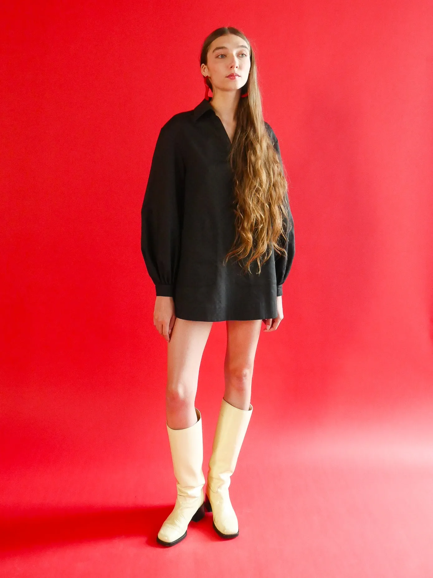 Esme Tunic in Black Polka Dot Cotton sold by Anna Valentina product image thumbnail 5