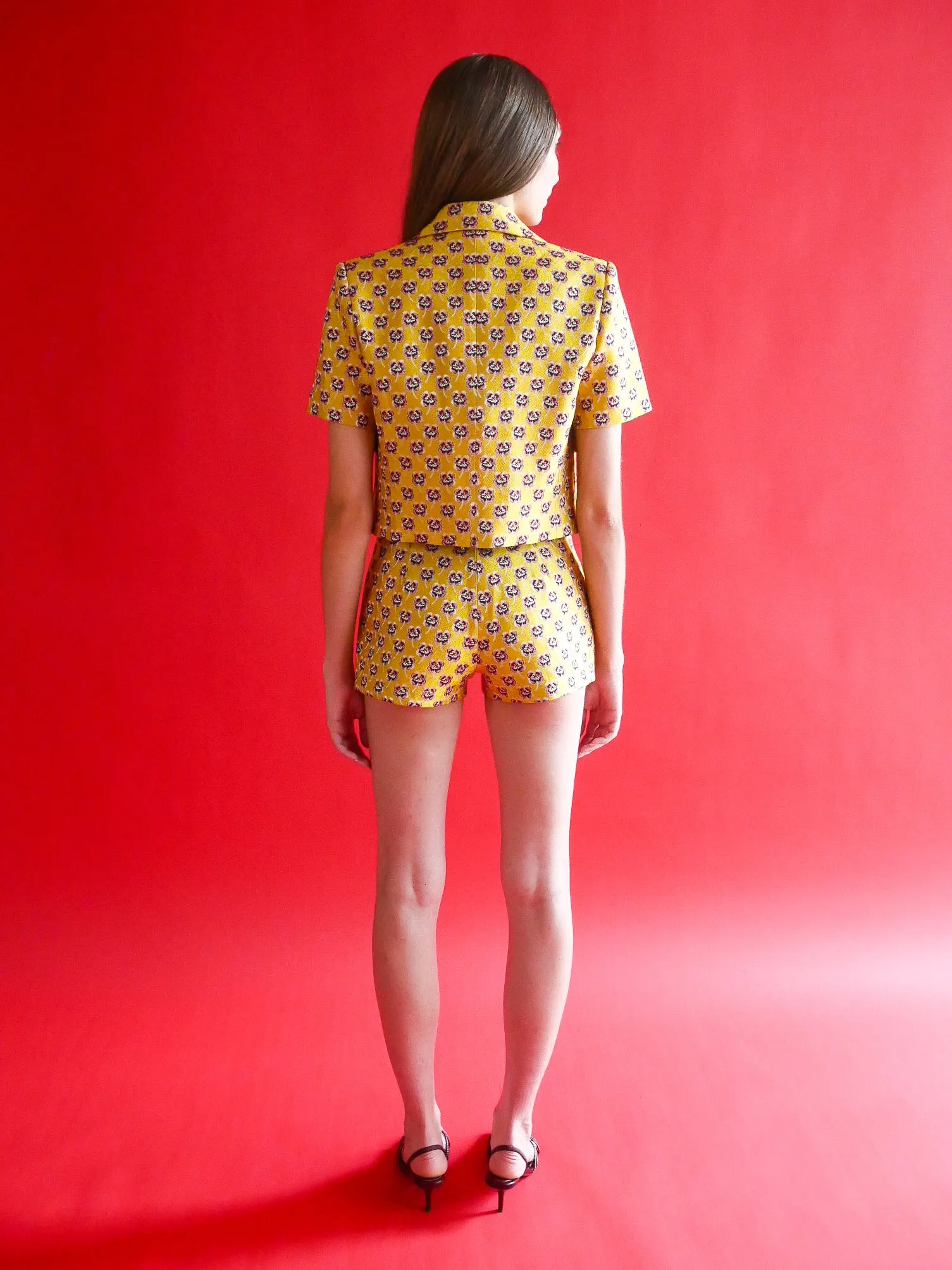 Aubrey Short in Italian Floral Jacquard sold by Anna Valentina product image thumbnail 2