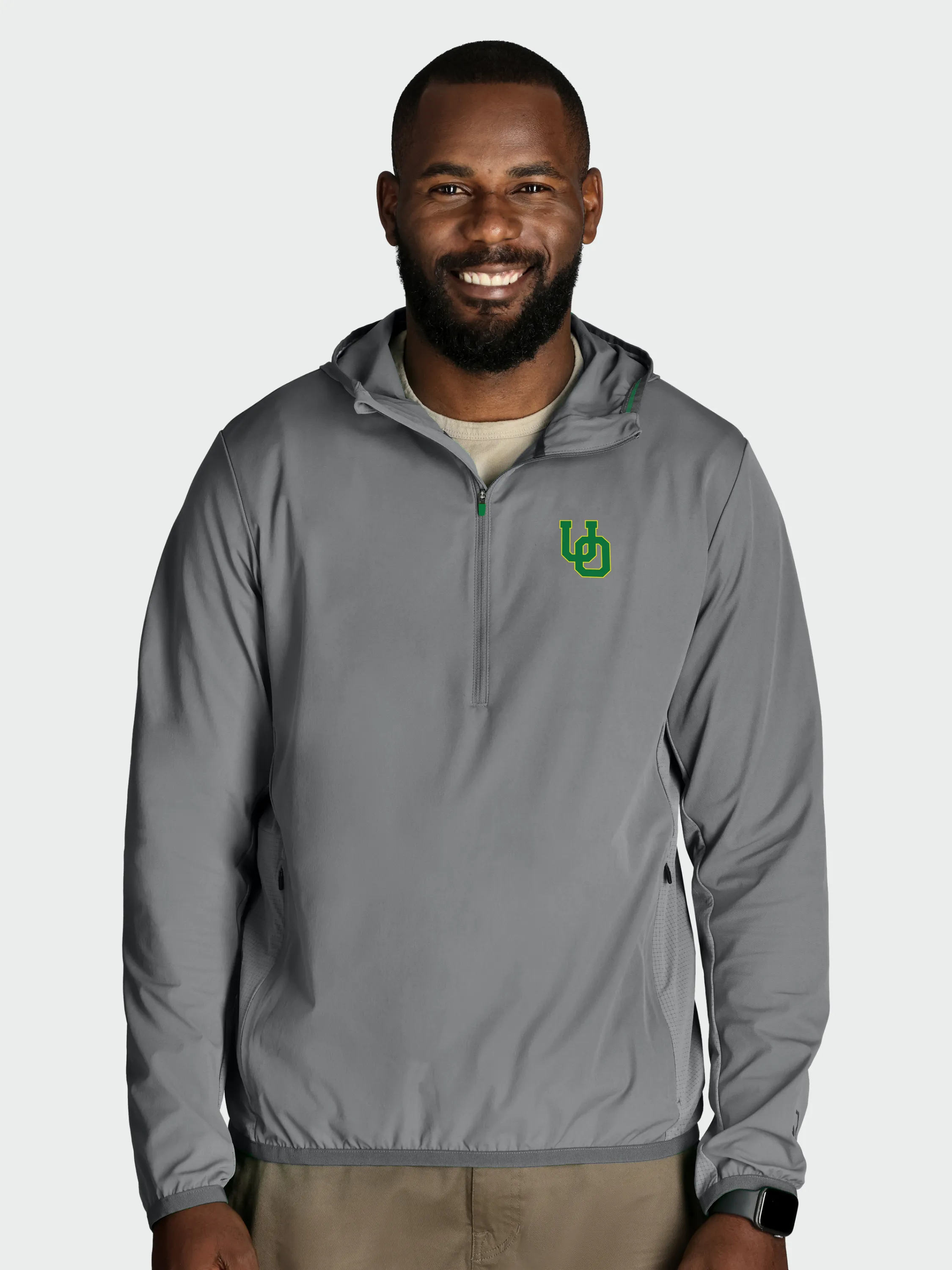 Cool One UPF Pullover / Oregon Ducks / Gray sold by BCKR product image thumbnail 2