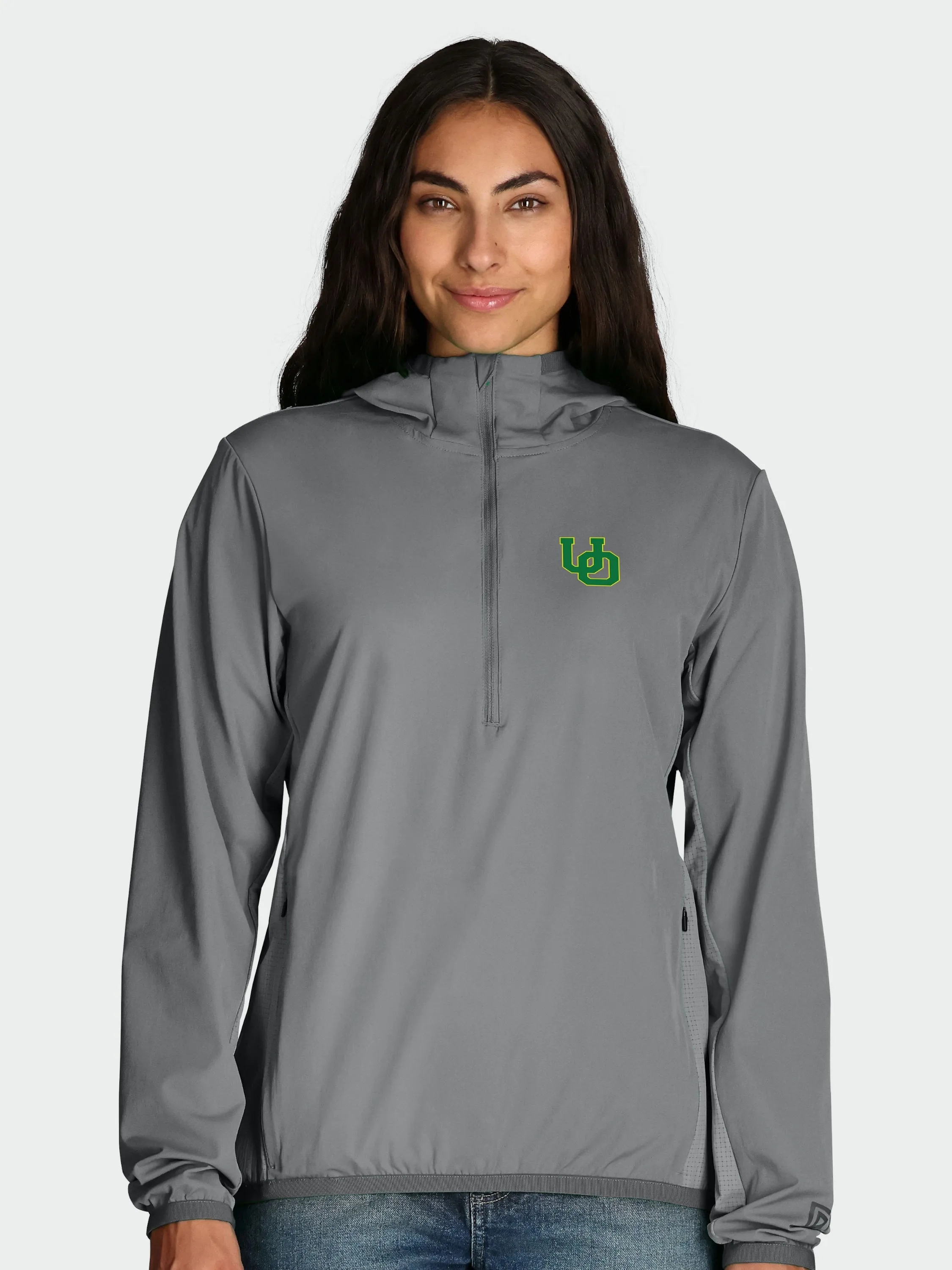 Cool One UPF Pullover / Oregon Ducks / Gray sold by BCKR product image thumbnail 4