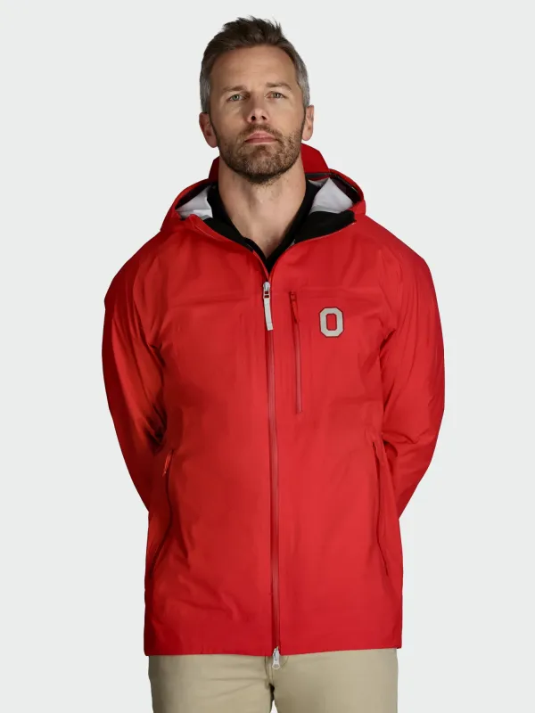 Dry One Waterproof Coat / Ohio State Buckeyes / Scarlet sold by BCKR