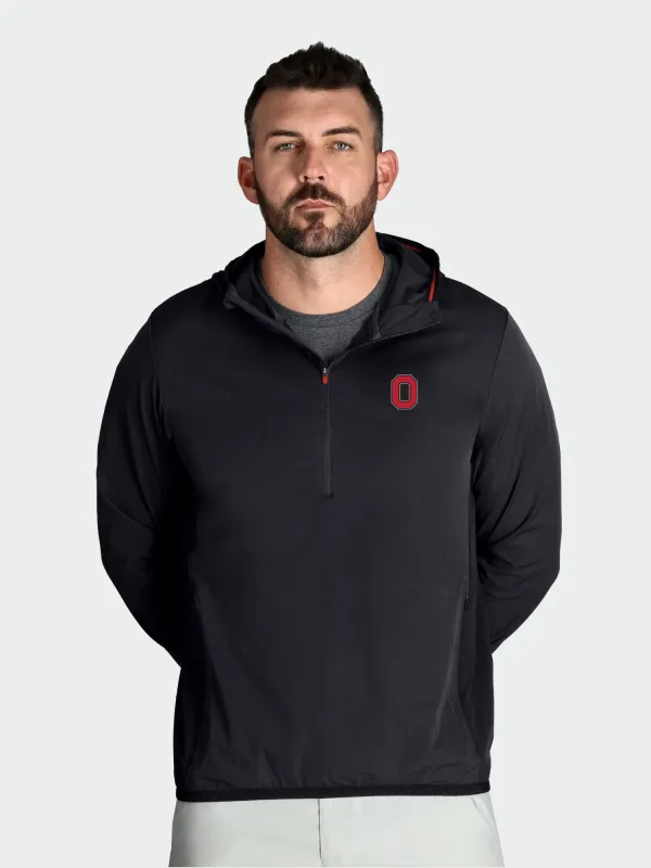 Cool One UPF Pullover / Ohio State Buckeyes / Black made by BCKR