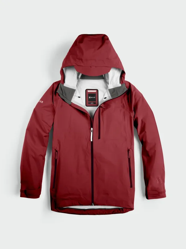 Dry One Waterproof Coat / BCKR Core / Burgundy Red made by BCKR