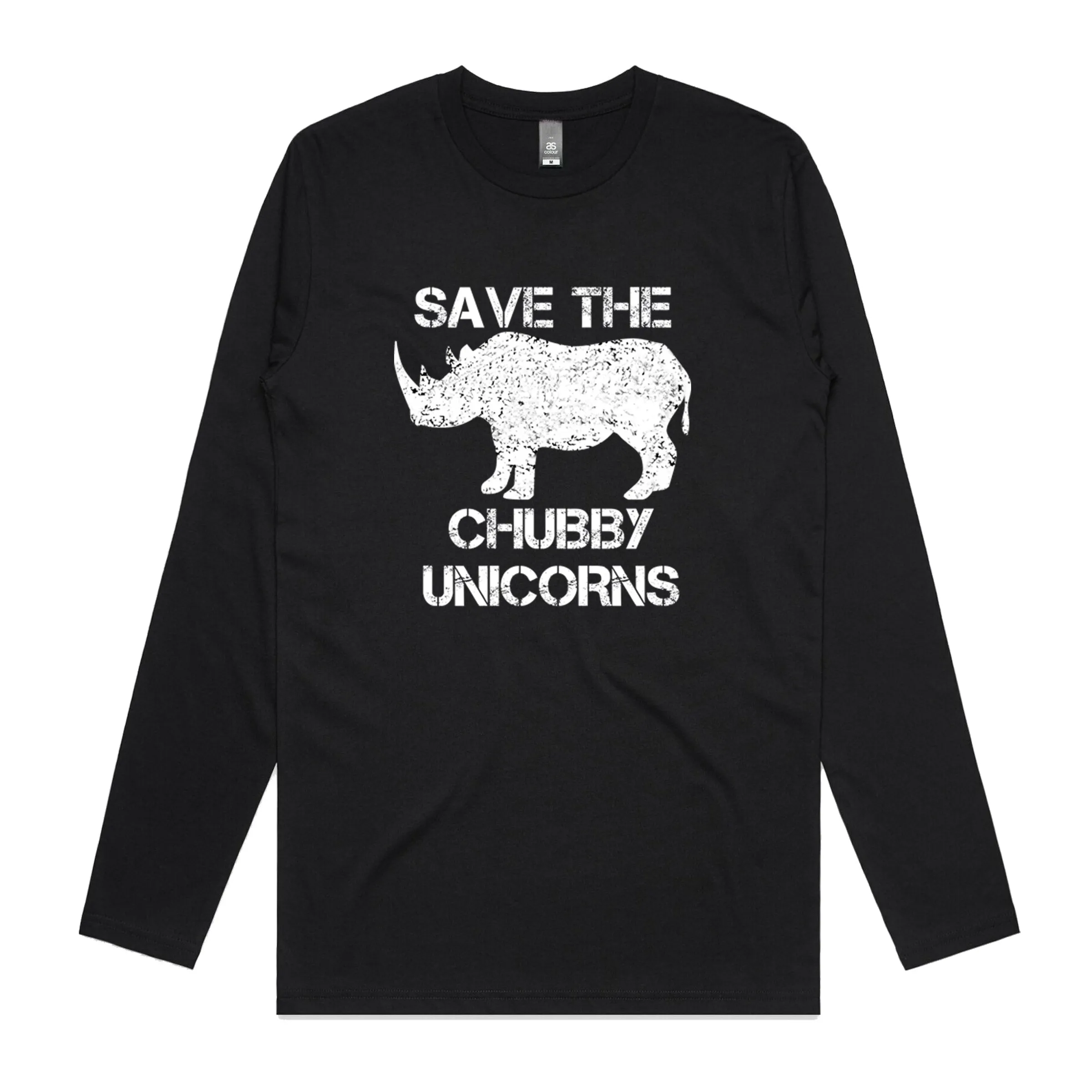 Chubby Unicorn Longsleeve sold by Dr. Moose product image thumbnail 2