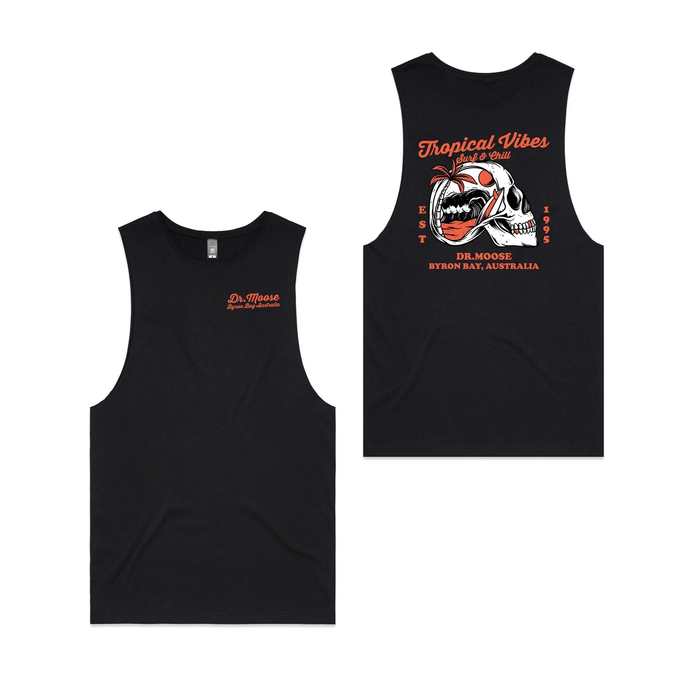 Tropical Vibes Muscle Tee sold by Dr. Moose product image thumbnail 2