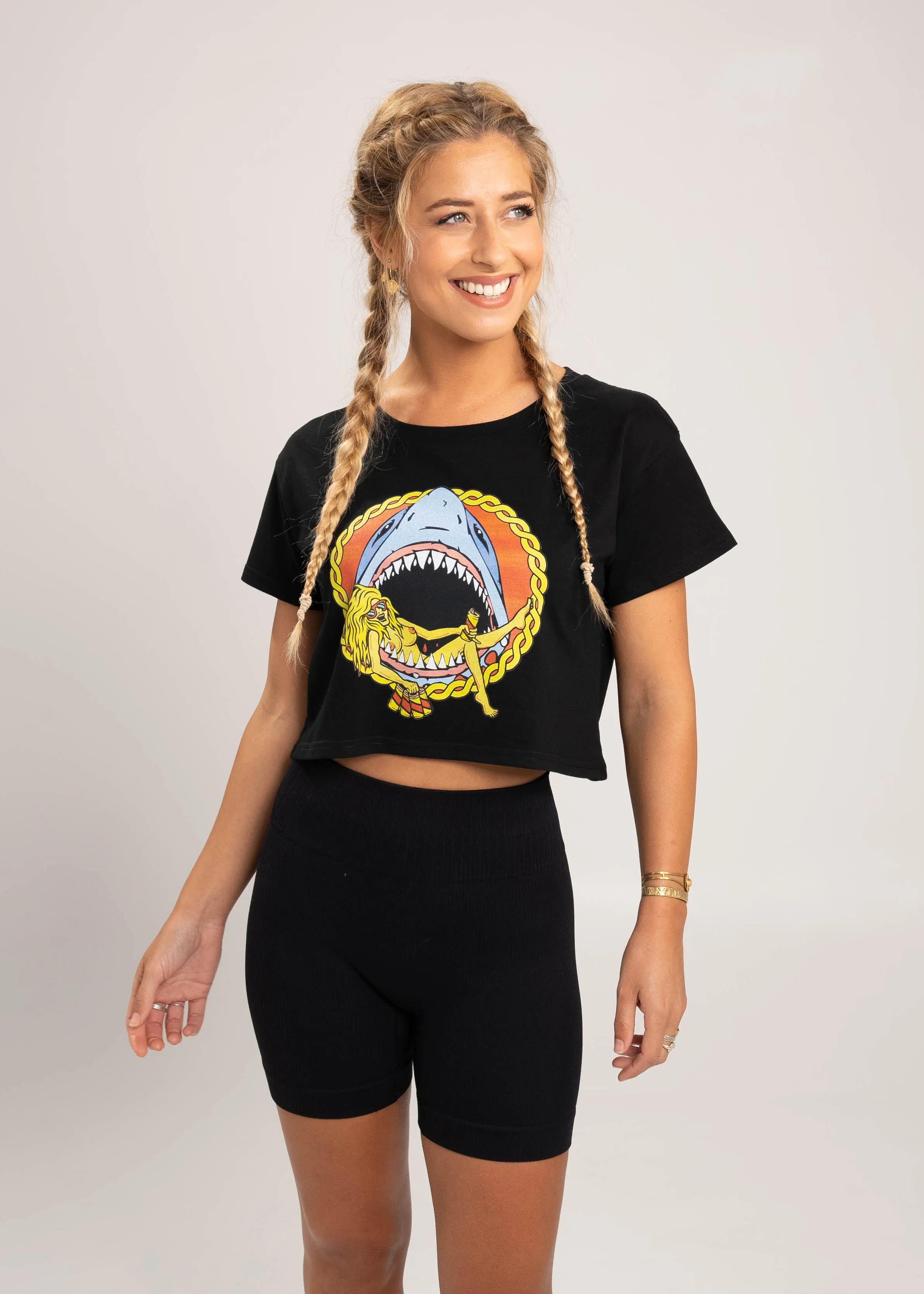 Shark Girl Crop sold by Dr. Moose product image thumbnail 3