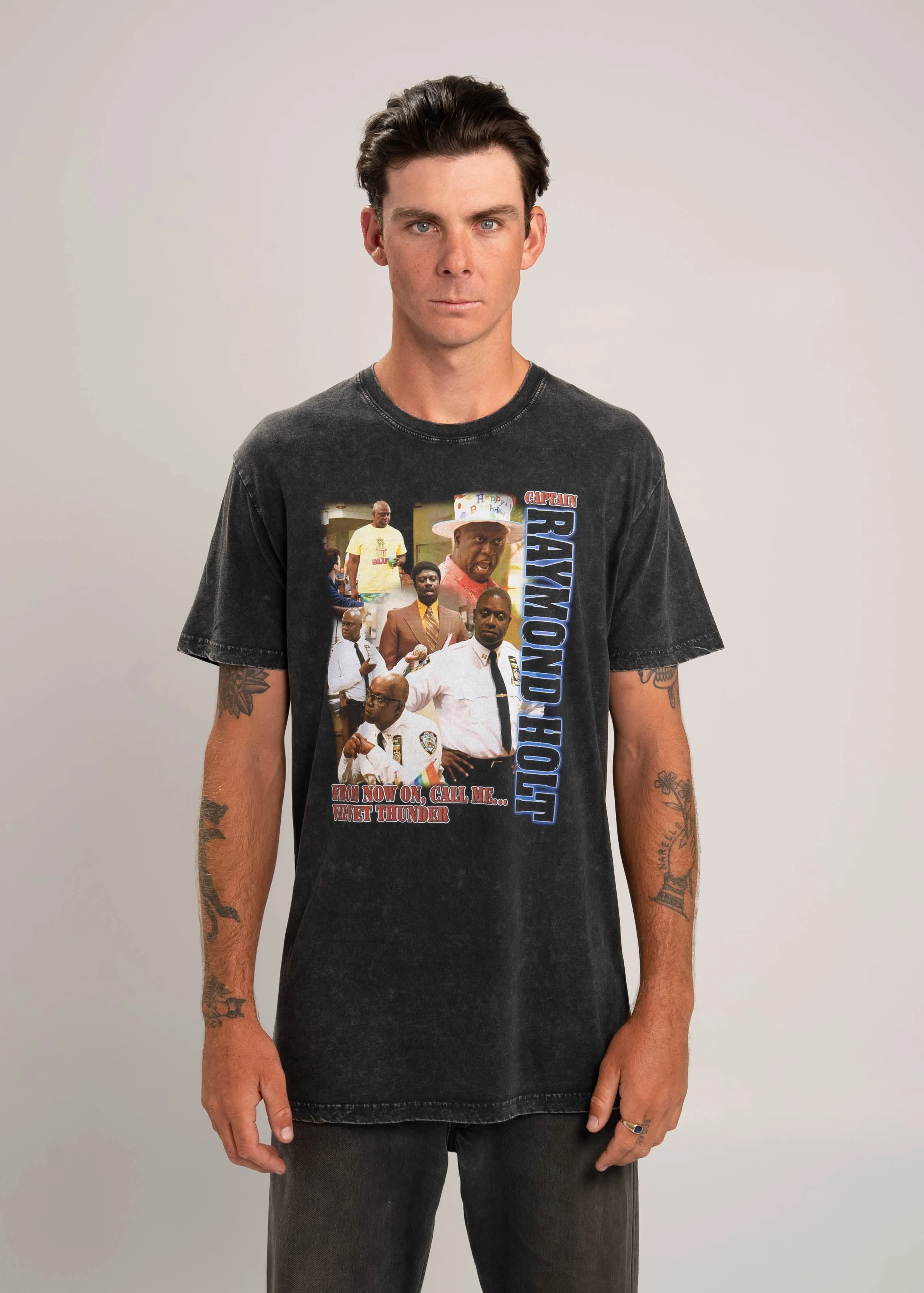Raymond Holt 90's Bootleg Rap T-Shirt sold by Dr. Moose product image thumbnail 2