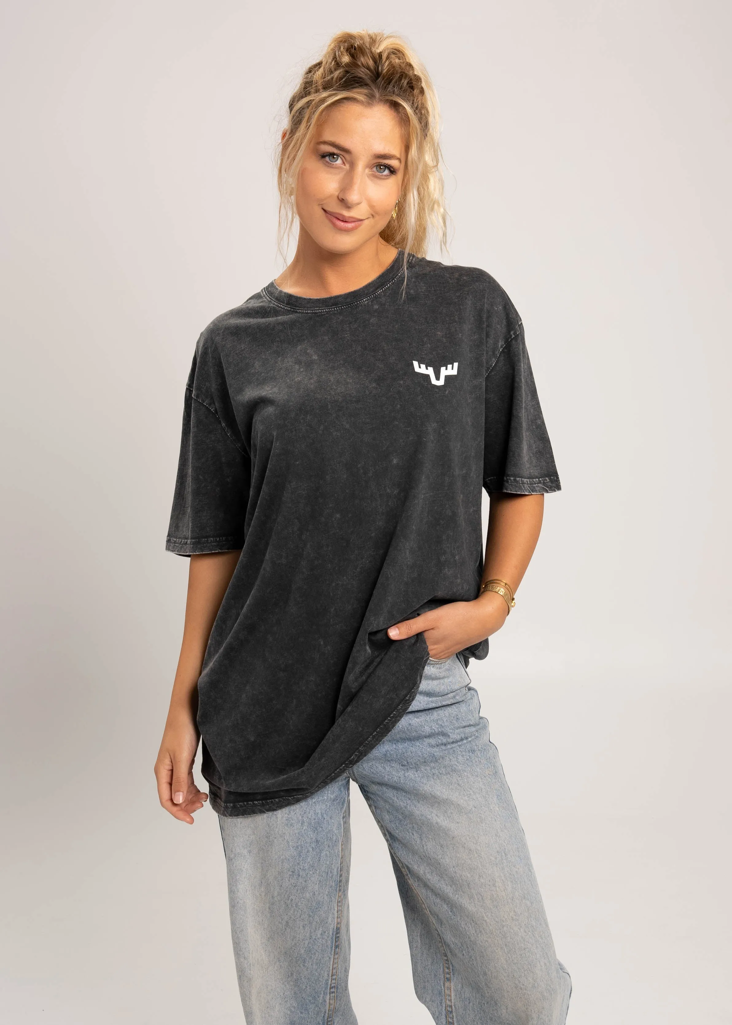 Dr.Moose Mini Antler Pocket Stonewash T-Shirt sold by Dr. Moose