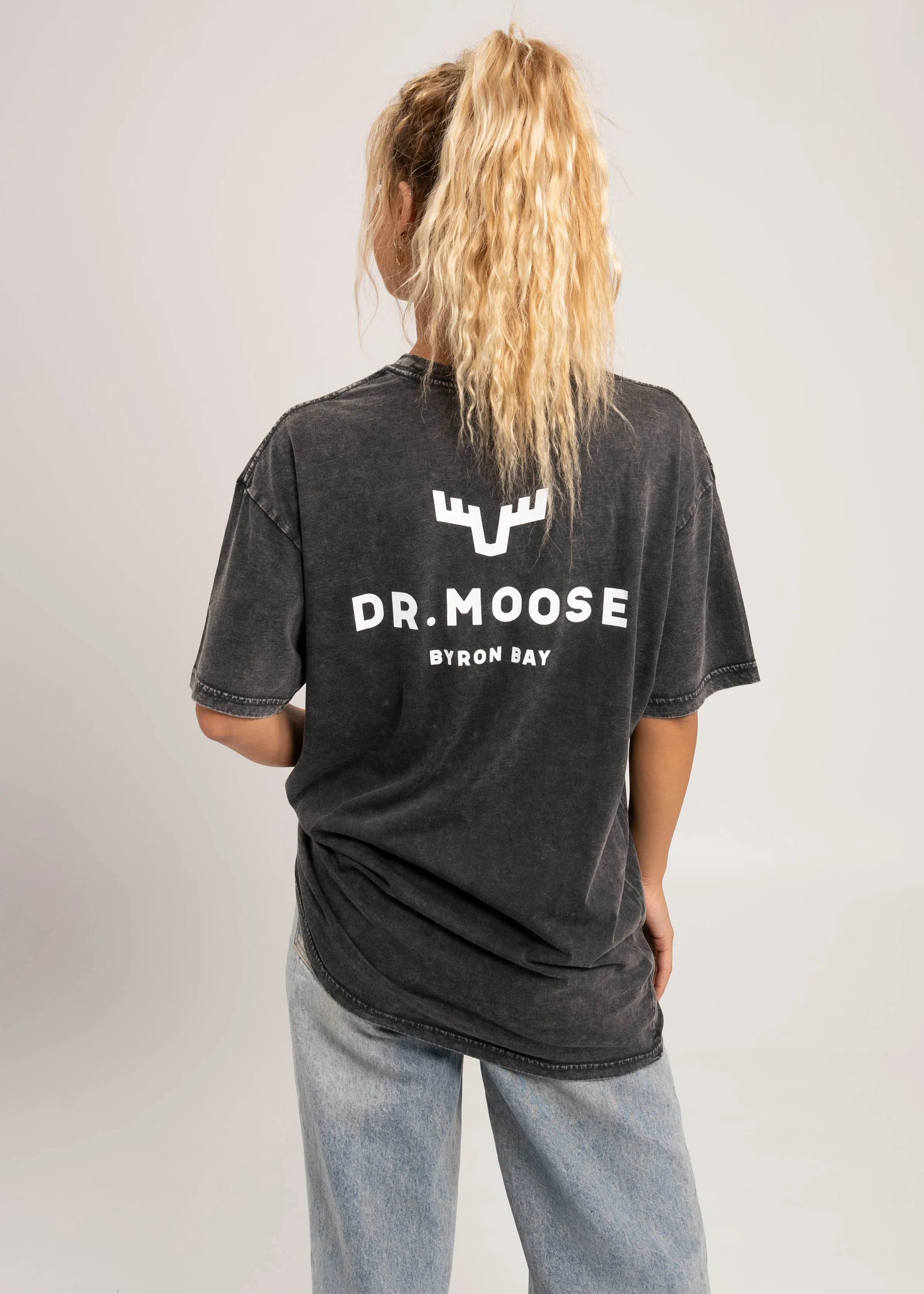 Dr. Moose Antlers Stonewash T-Shirt sold by Dr. Moose product image thumbnail 4