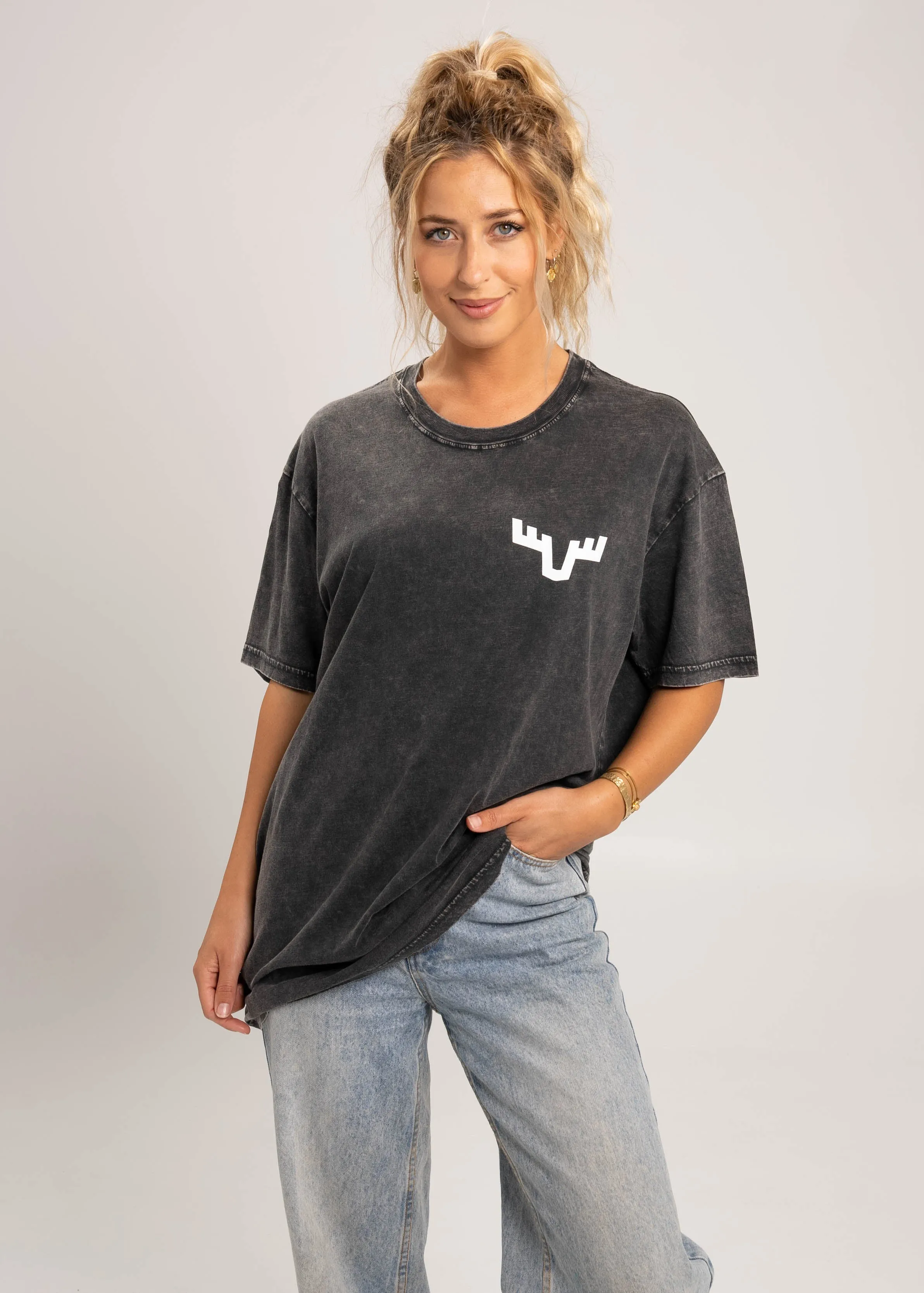 Dr. Moose Antlers Stonewash T-Shirt sold by Dr. Moose product image thumbnail 3