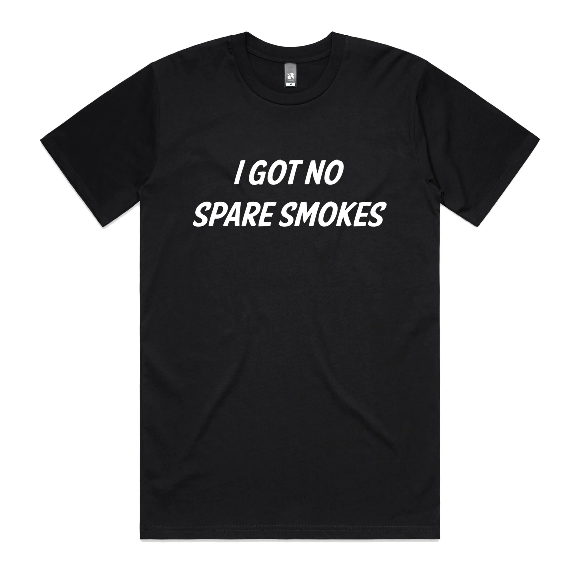 No Spare Smokes T-Shirt sold by Dr. Moose product image thumbnail 4