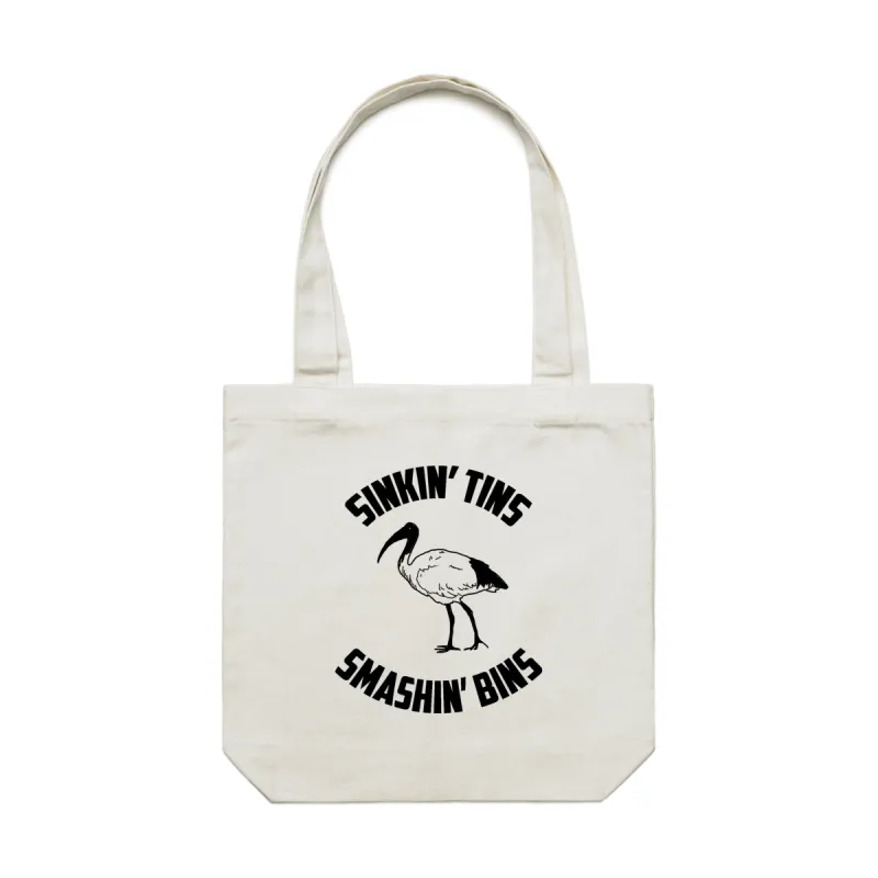 Sinkin' Tins Tote sold by Dr. Moose