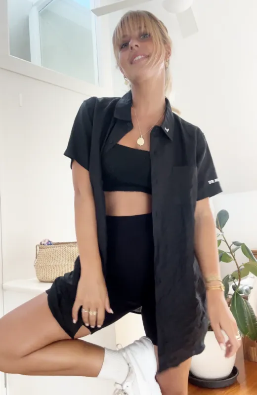 Lennox Linen UNISEX Button Up Shirt sold by Dr. Moose