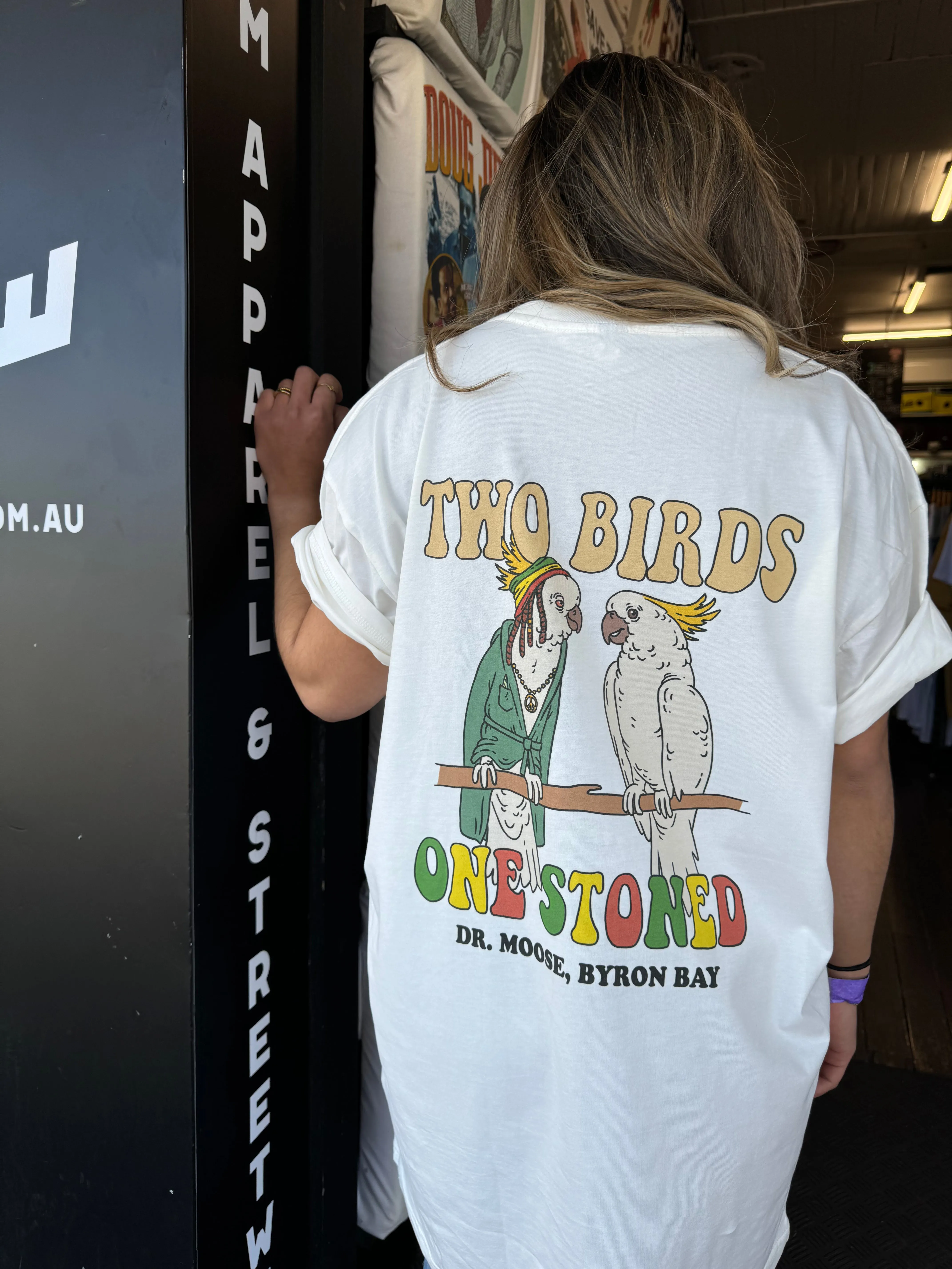 Two Birds T-Shirt sold by Dr. Moose product image thumbnail 4