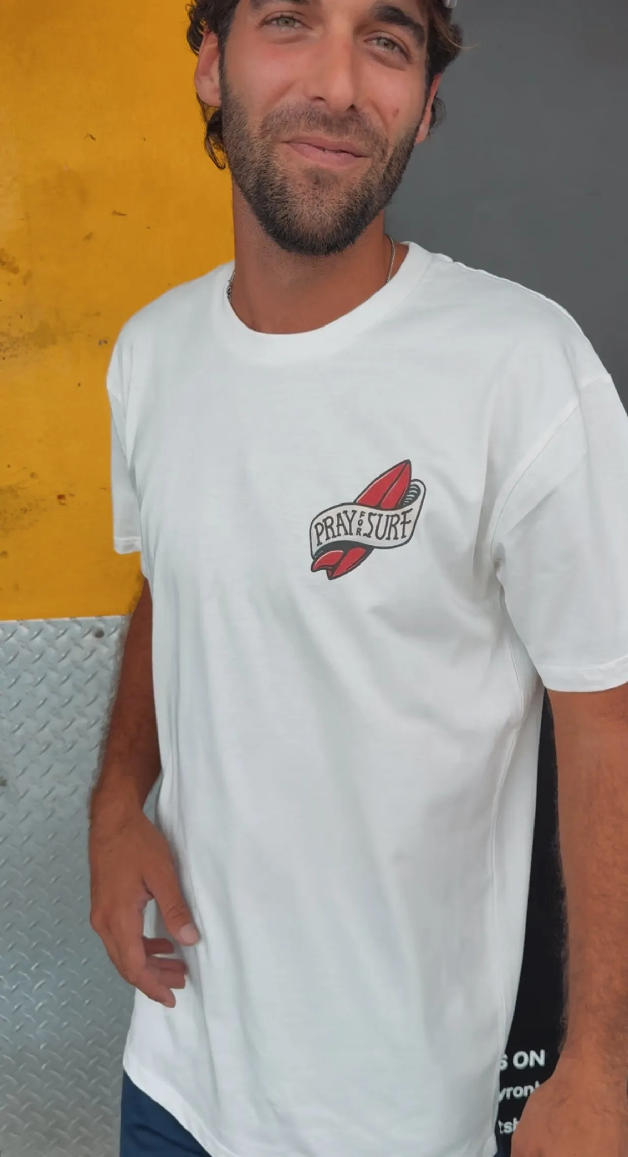 Pray For Surf T-Shirt sold by Dr. Moose product image thumbnail 3