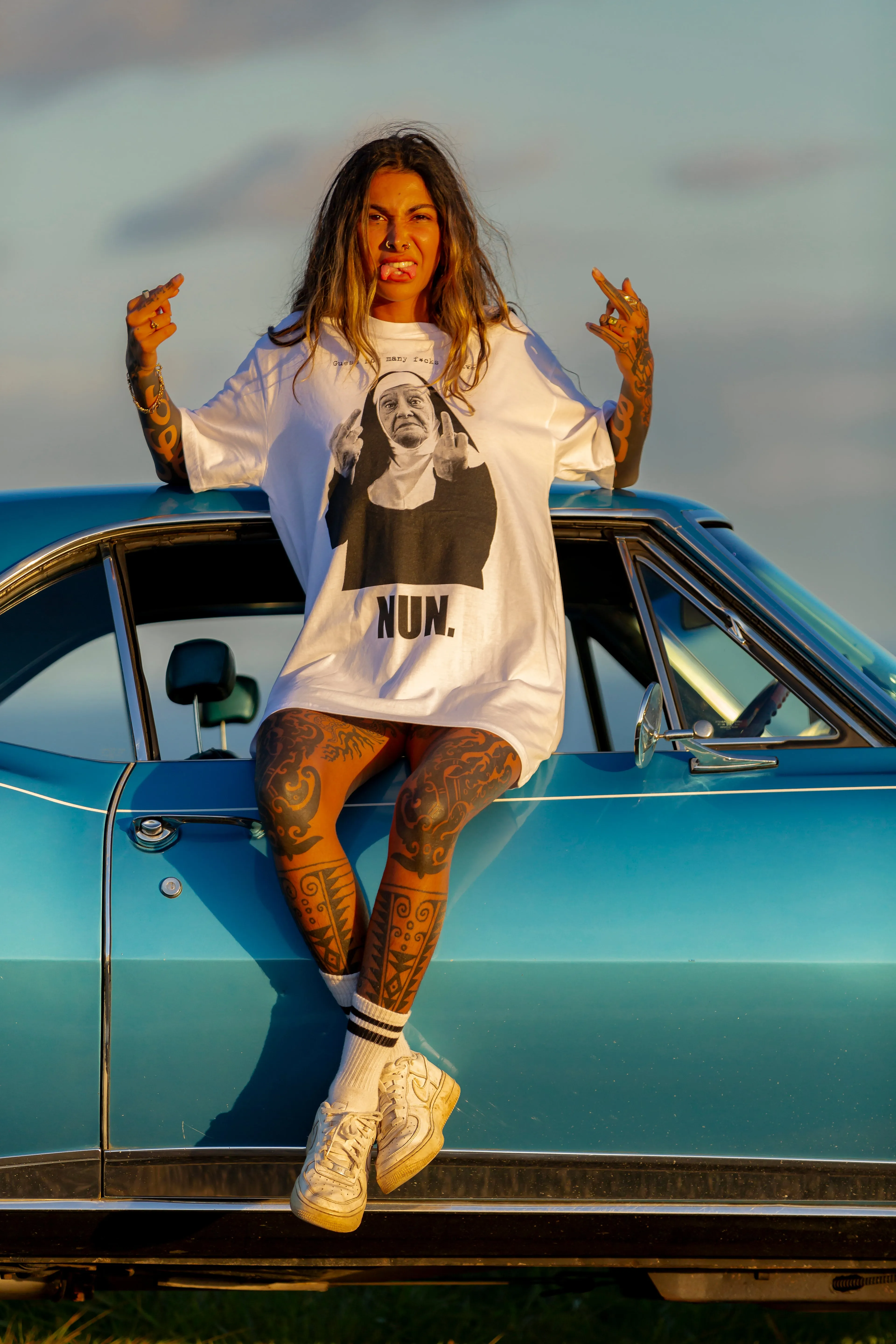 Nun T-Shirt sold by Dr. Moose product image thumbnail 4