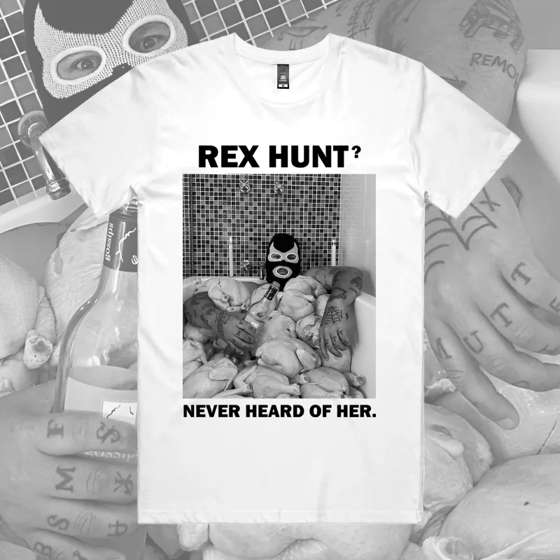 Powerfish White Rex T-Shirt sold by Dr. Moose