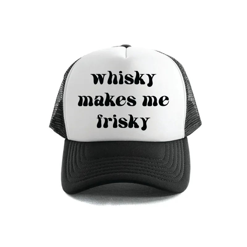 Whisky Makes Me Frisky Trucker sold by Dr. Moose