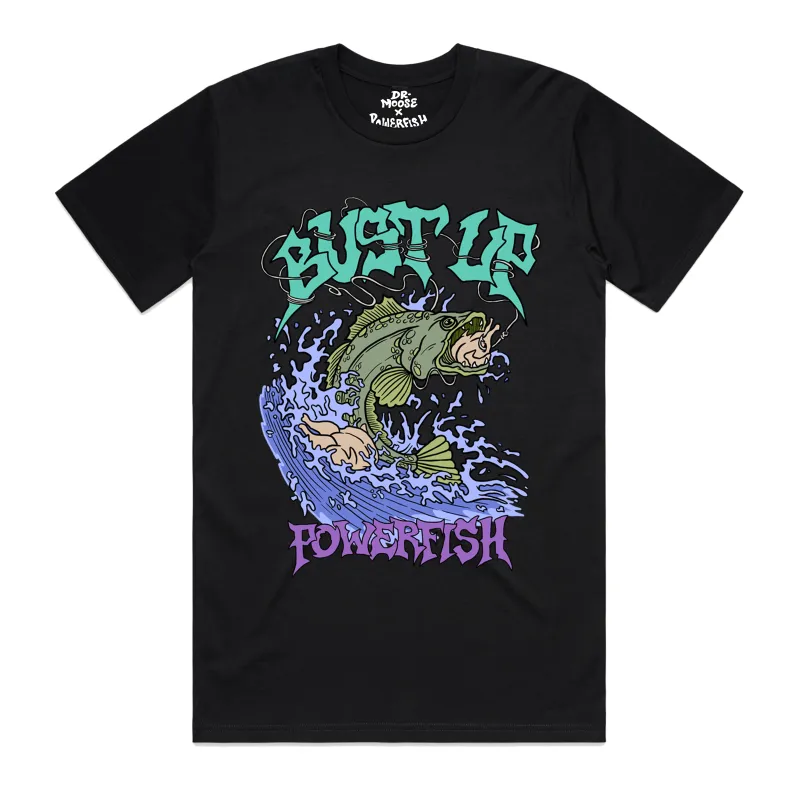 Powerfish Bust Up T-Shirt sold by Dr. Moose