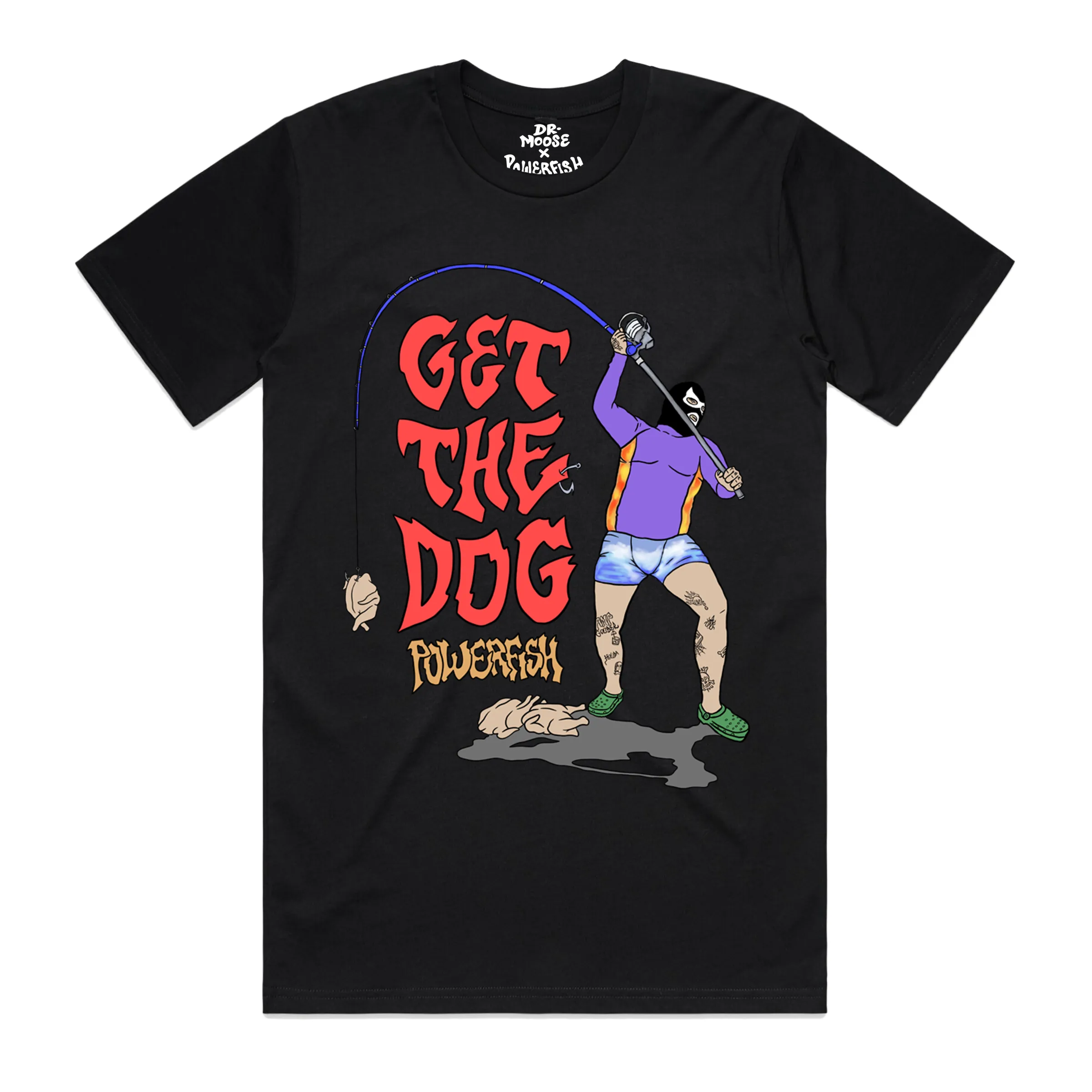 Powerfish Chook on a Hook T-Shirt sold by Dr. Moose